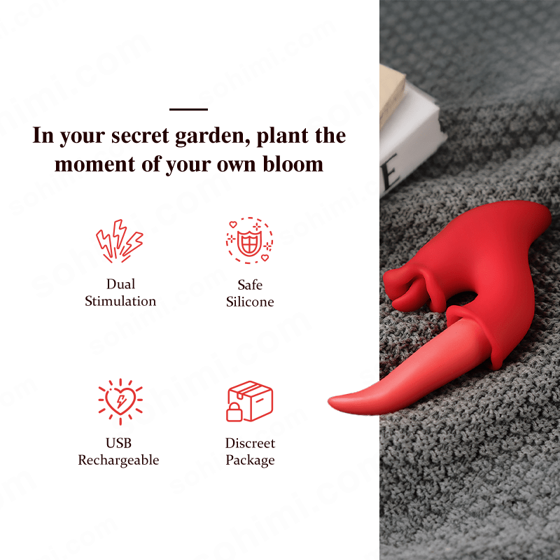 Tongue-Licking G-Spot & Clitoral Vibrator