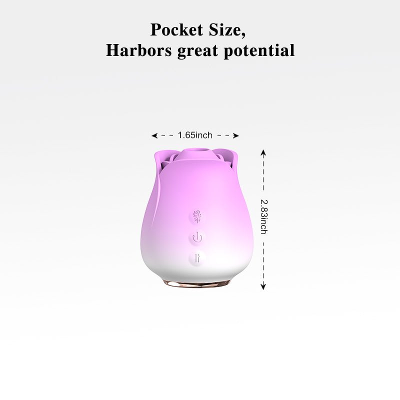 App-Controlled Rose Suction Vibrator