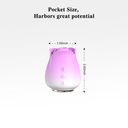 App-Controlled Rose Suction Vibrator