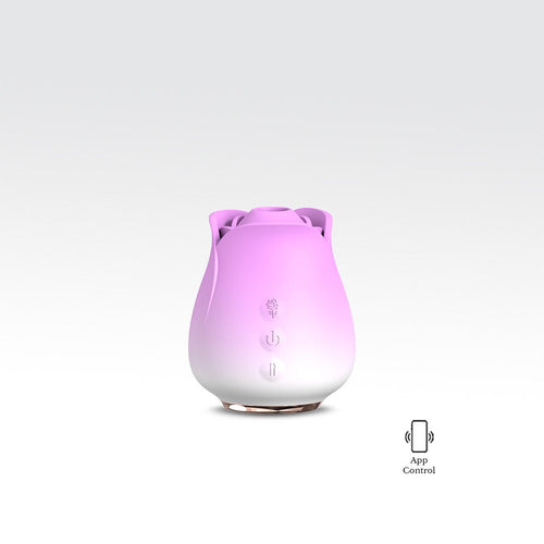 App-Controlled Rose Suction Vibrator