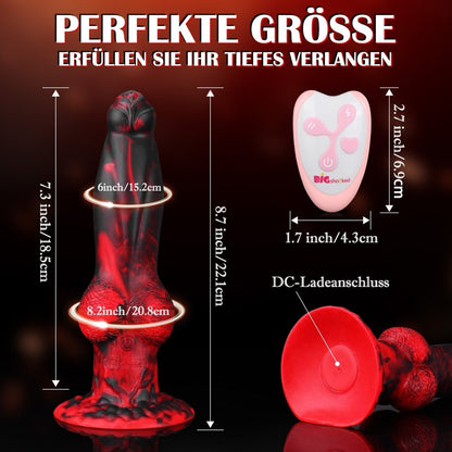 Remote-Control Thrusting Monster Dildo with Suction Cup