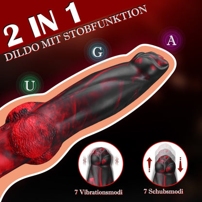 Remote-Control Thrusting Monster Dildo with Suction Cup