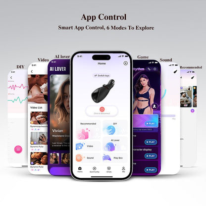 App-Controlled Wrap Penis Trainer