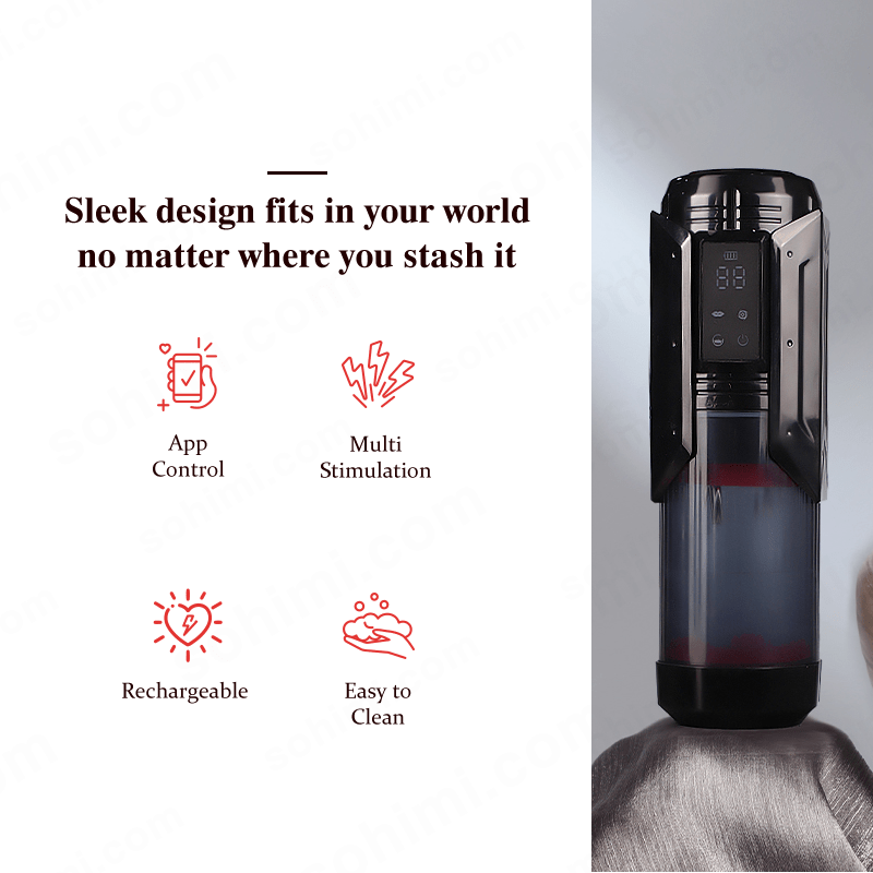 App-Controlled Thrusting Male Masturbator