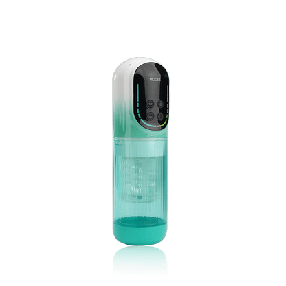 Suction, thrusting, and rotating male masturbator