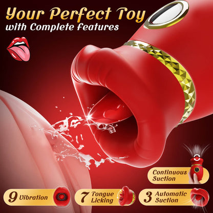 Suction & Tongue-Licking Clitoral Vibrator