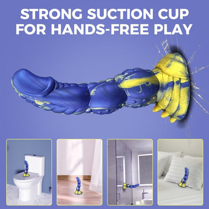 Huge 8.26inch Waterproof Body-Safe Realistic Monster Dildo with Suction Cup