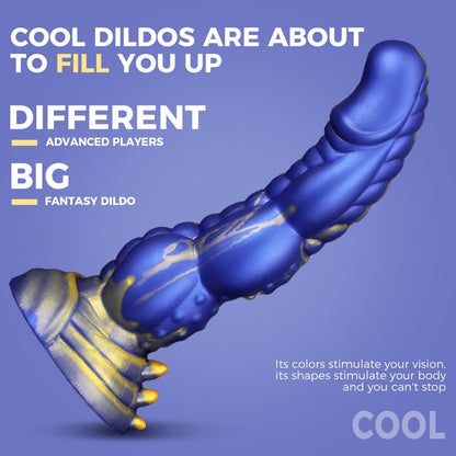 Huge 8.26inch Waterproof Body-Safe Realistic Monster Dildo with Suction Cup