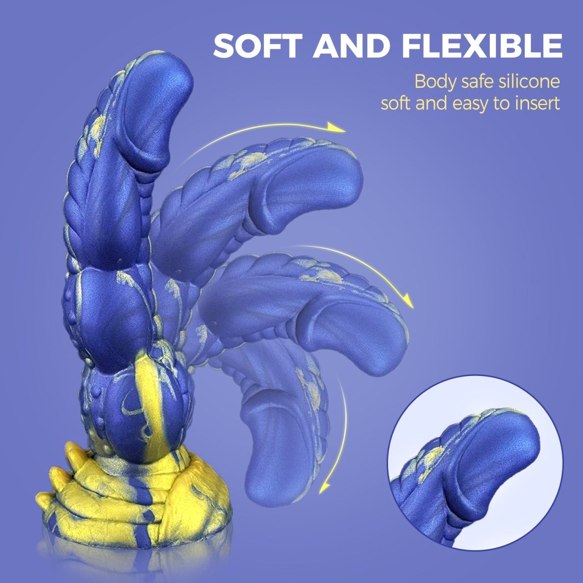 Huge 8.26inch Waterproof Body-Safe Realistic Monster Dildo with Suction Cup
