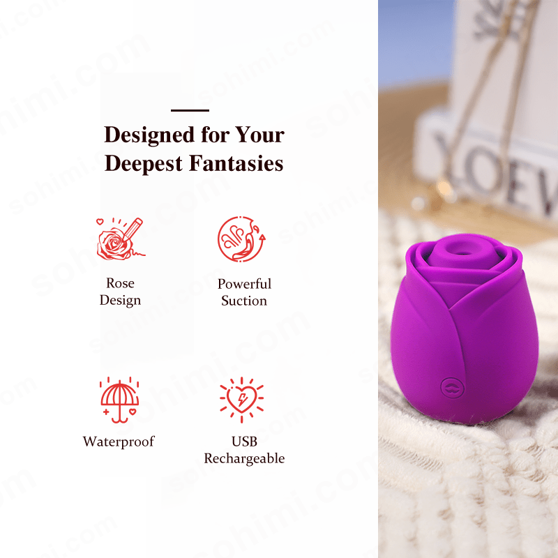 Rose Suction Clitoral Vibrator