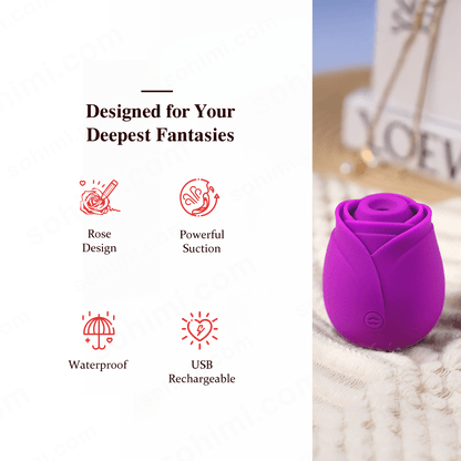 Rose Suction Clitoral Vibrator