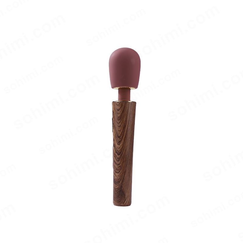 Wood-Textured Cordless Wand Massager