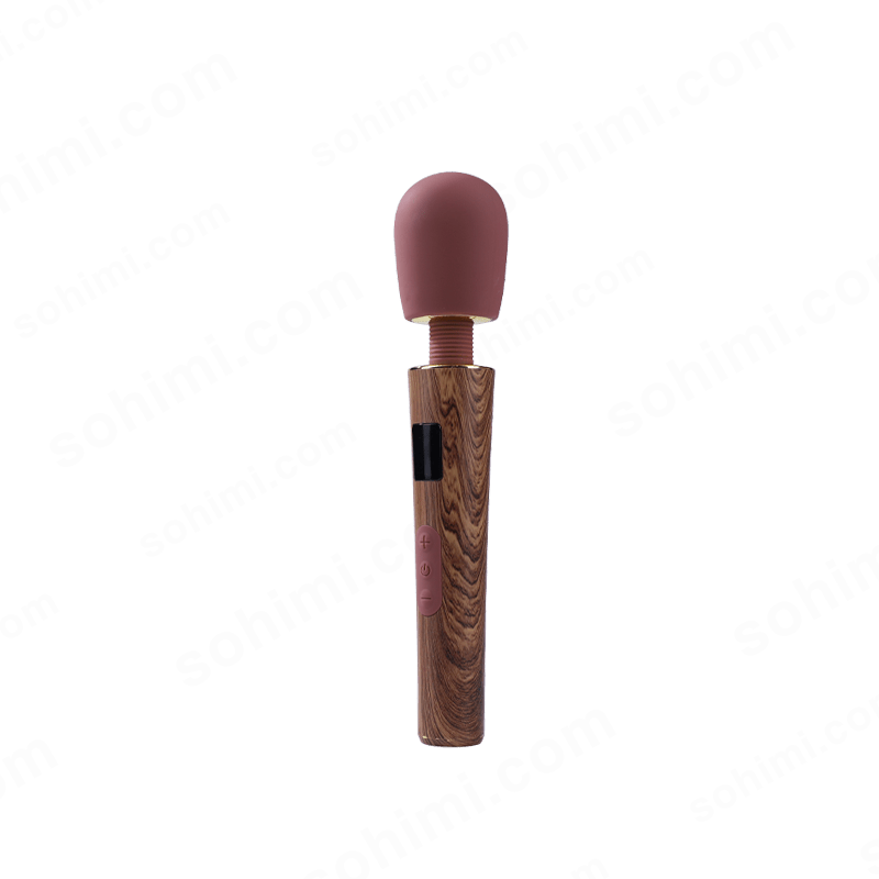 Wood-Textured Cordless Wand Massager