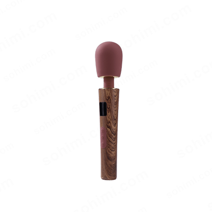Wood-Textured Cordless Wand Massager
