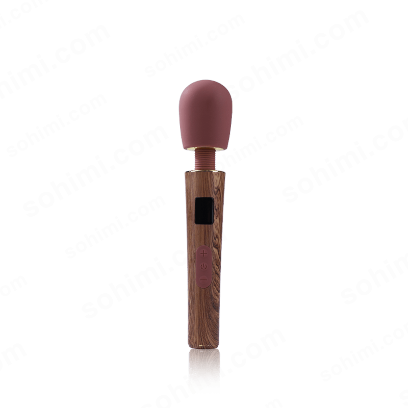 Wood-Textured Cordless Wand Massager
