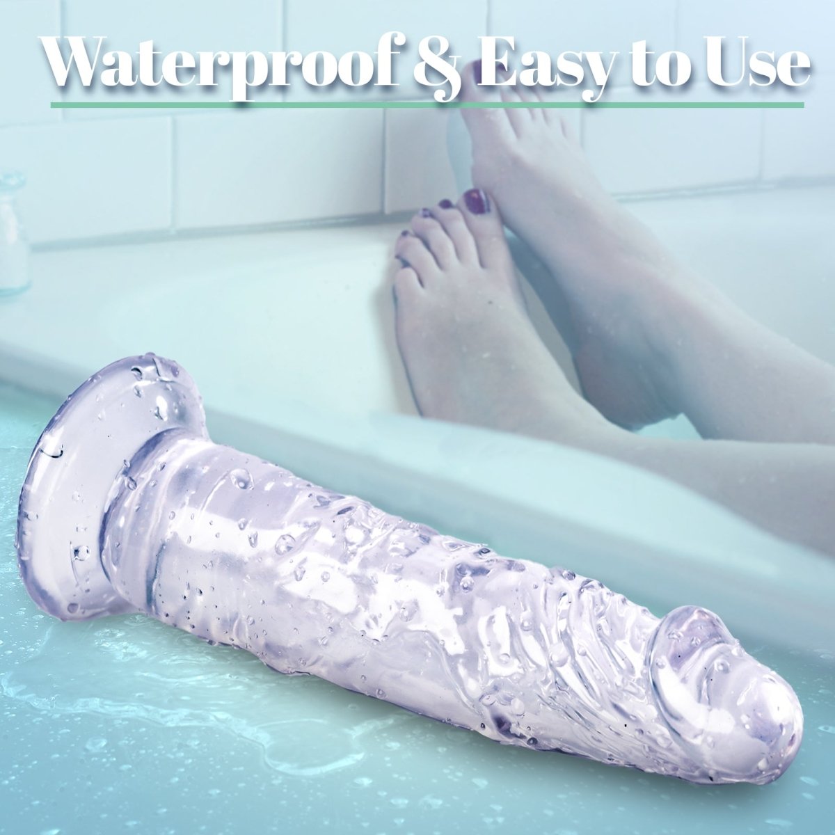 Transparent Silicone Dildo with Suction Cup