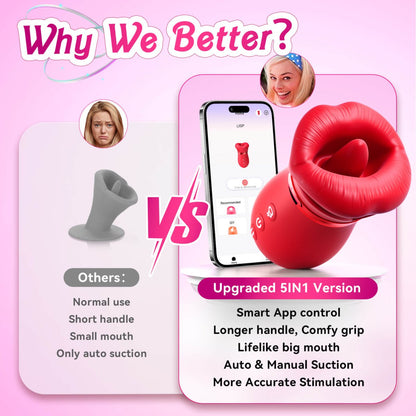 Sovokn | App Control Flapping and Licking Suction Sex Toy Vibrator