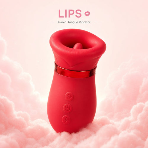 4-in-1 Tongue-Licking Clitoral Vibrator