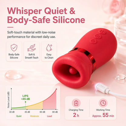 4-in-1 Tongue-Licking Clitoral Vibrator