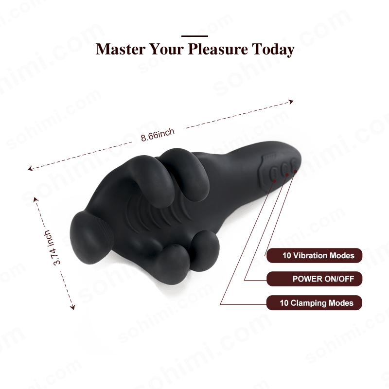 Clamping Vibrating Penis Trainer