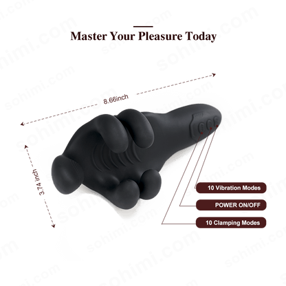 Clamping Vibrating Penis Trainer