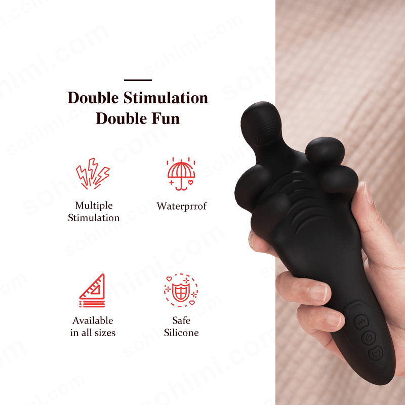 Clamping Vibrating Penis Trainer