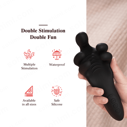 Clamping Vibrating Penis Trainer