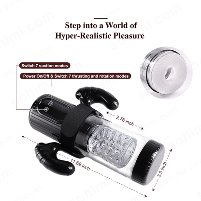 Suction, Rotating & Thrusting Masturbator