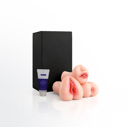 3-Pcs Pocket Pussy Set with 3D Textured Channels