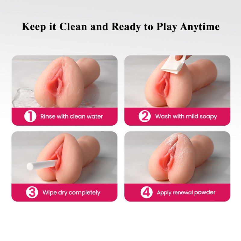 3-Pcs Pocket Pussy Set with 3D Textured Channels