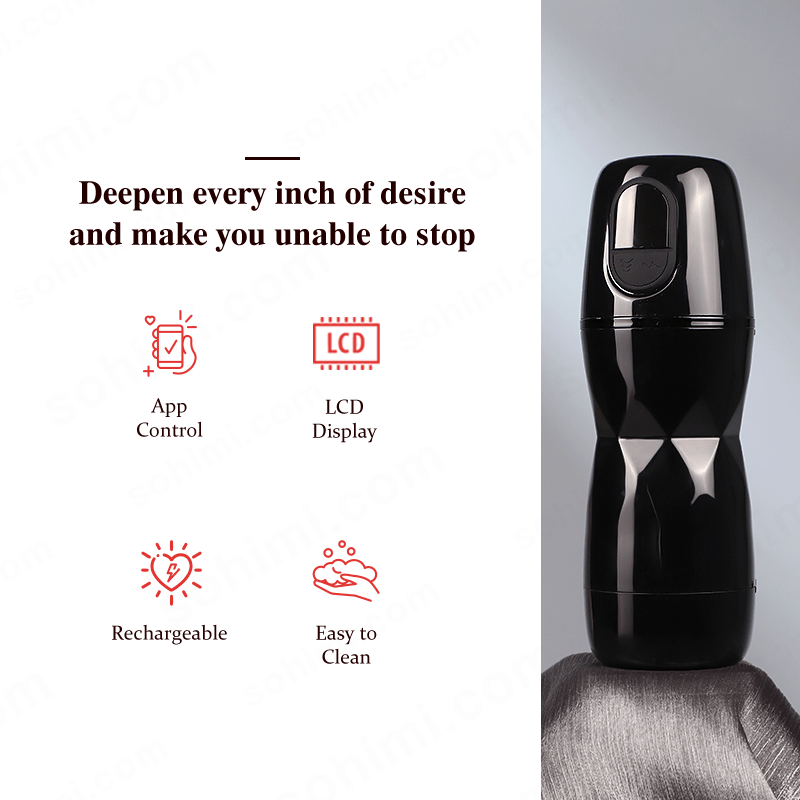App-Controlled Suction Male Masturbator