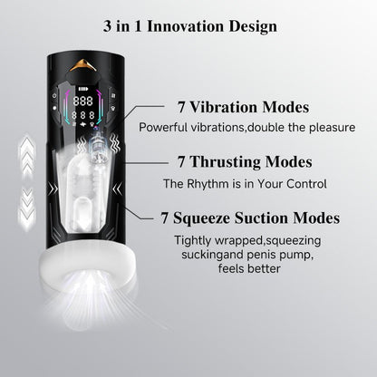 3-in-1 Automatic Male Masturbator