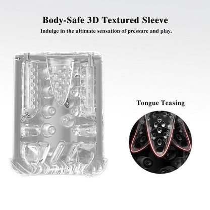 App-controlled thrusting and rotating male masturbator