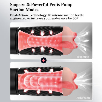 App-Controlled Male Masturbator with 3 Sleeves