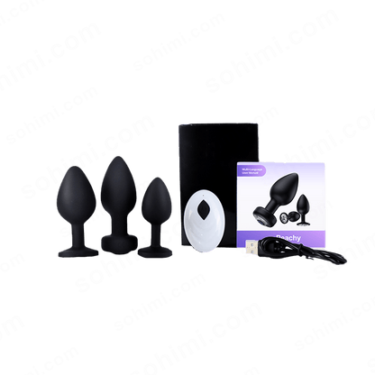 App-Controlled 3-Piece Anal Vibrator Set