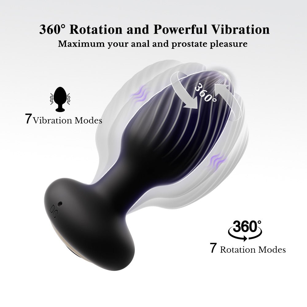 Remote-Control Rotating Anal Plug