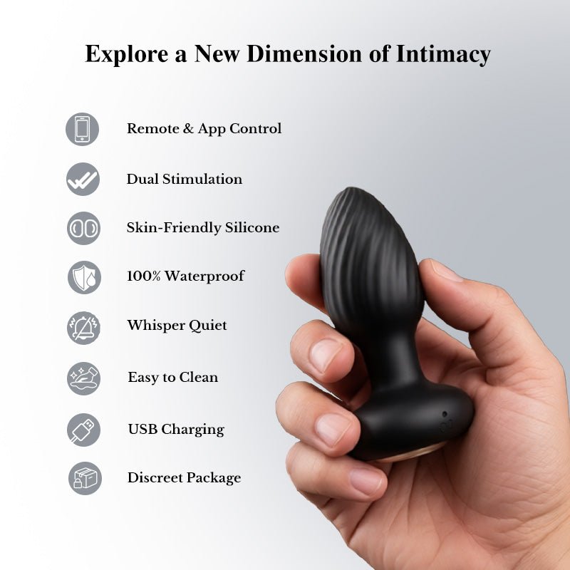 Remote-Control Rotating Anal Plug