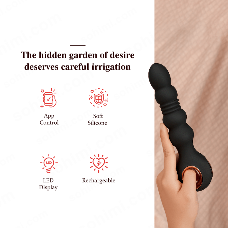 App-Controlled Thrusting Anal Vibrator