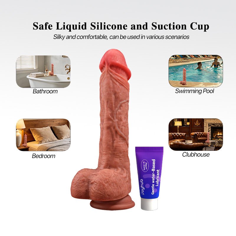 Dual Density App Control Thrusting Dildo
