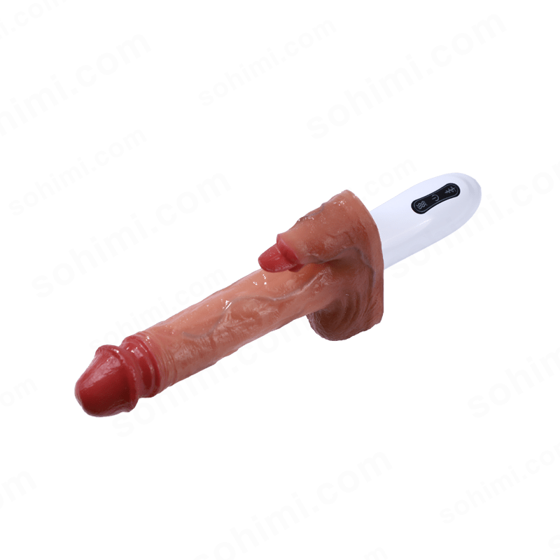 Heated Thrusting Dildo with Licking & Vibration