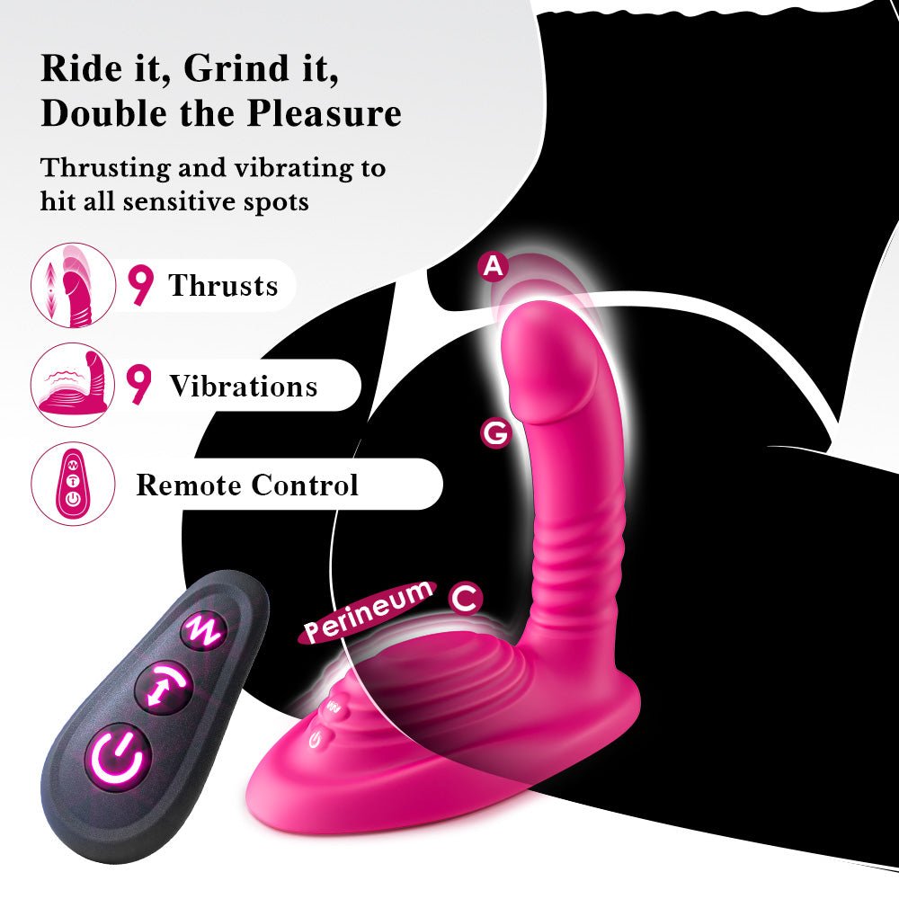Remote-Control Riding Thrusting Dildo