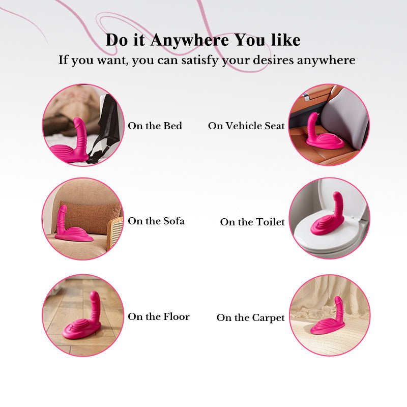 Remote-Control Riding Thrusting Dildo