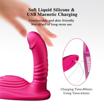 Remote-Control Riding Thrusting Dildo