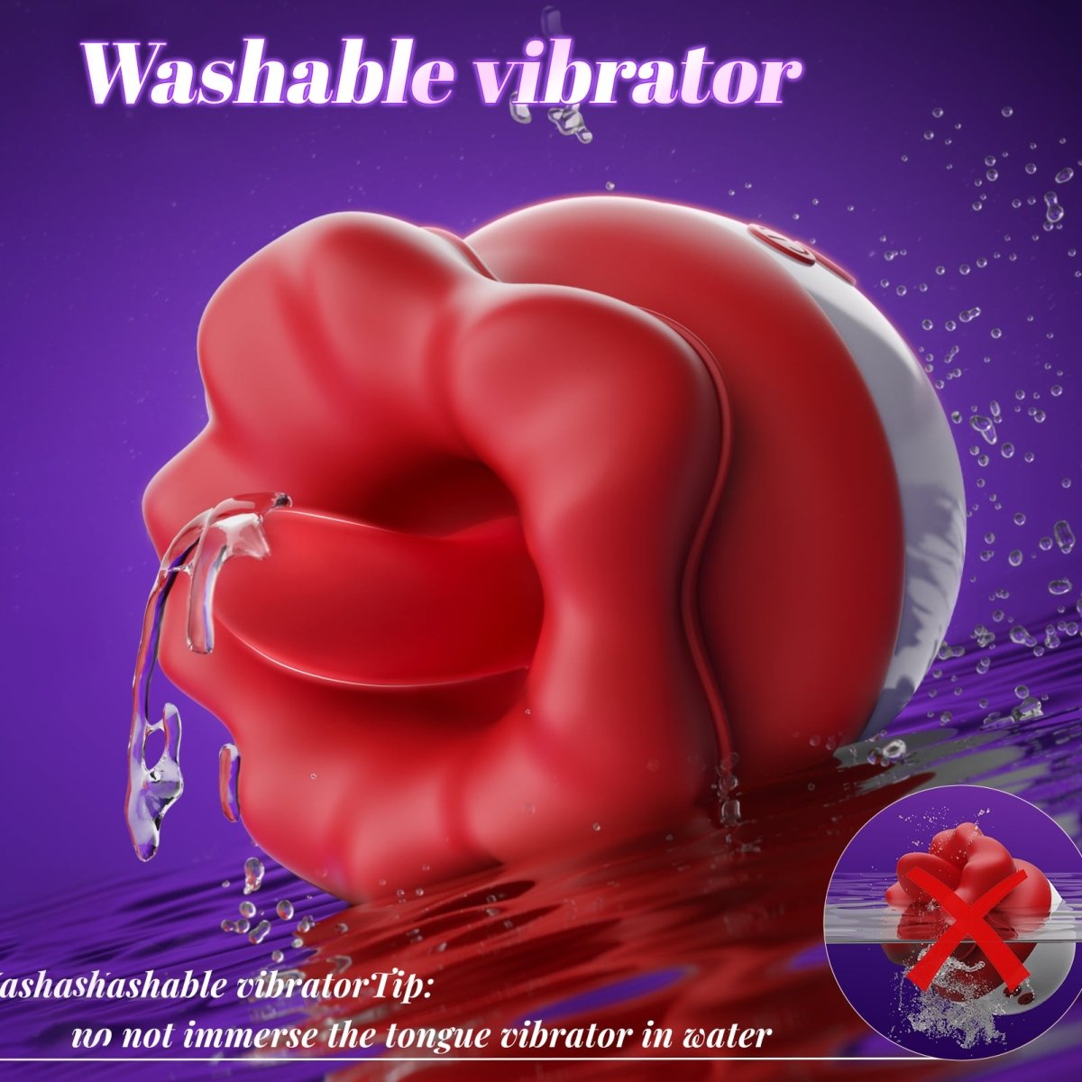 Rose Tongue-Licking Clitoral Vibrator