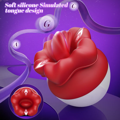 Rose Tongue-Licking Clitoral Vibrator