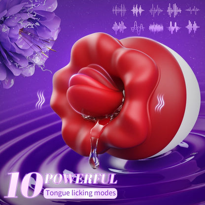 Rose Tongue-Licking Clitoral Vibrator
