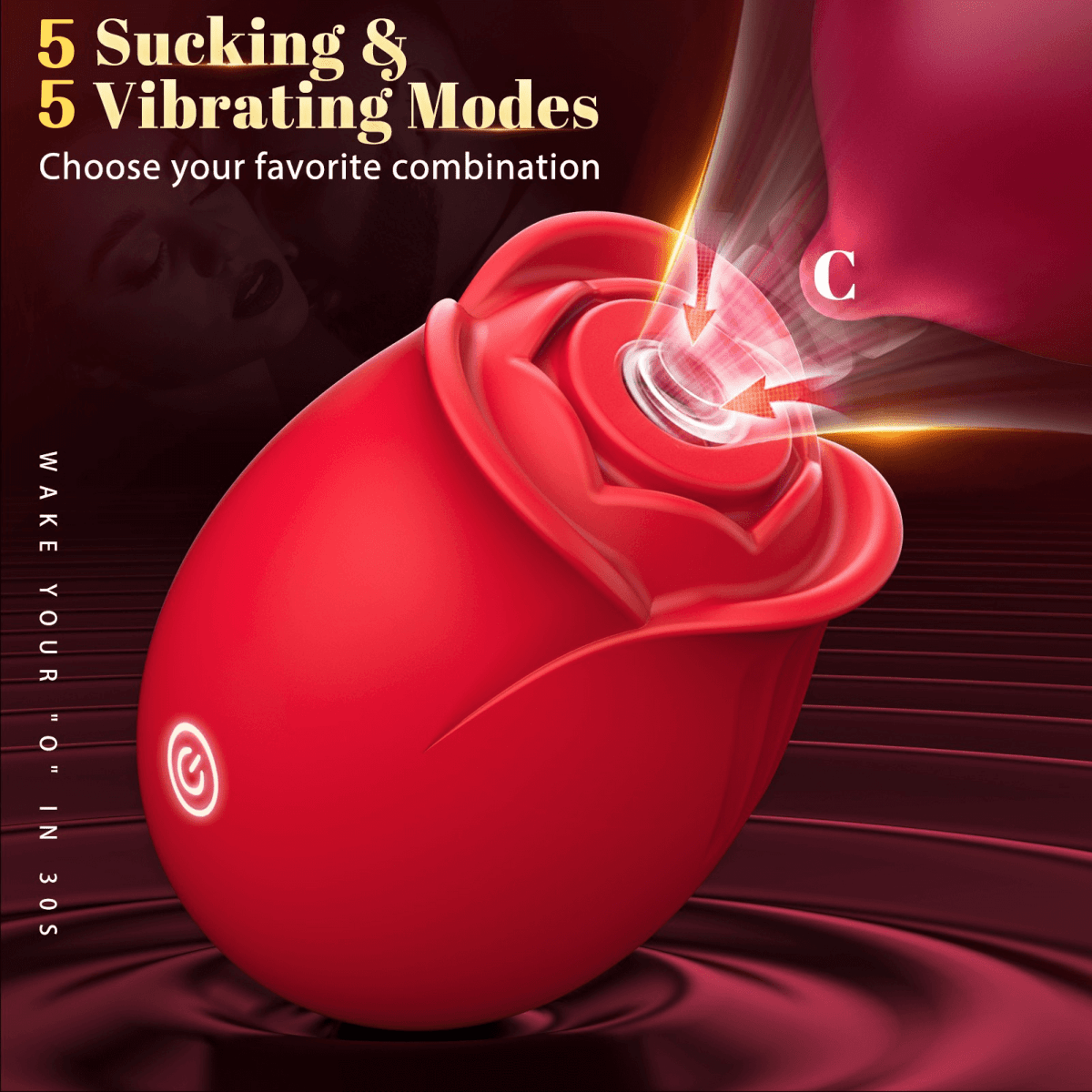 App-Controlled Double-Layer Rose Vibrator