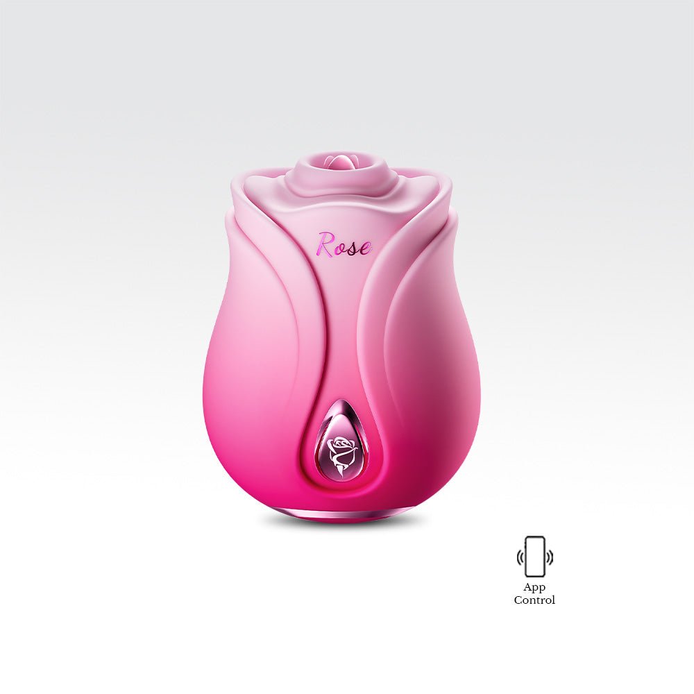 App-Controlled Suction Rose Vibrator