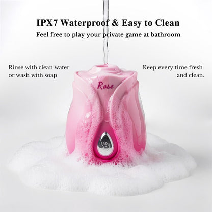 App-Controlled Suction Rose Vibrator