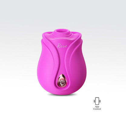 App-Controlled Suction Rose Vibrator